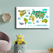 Quadro Decorativo em Tela Multicolor com Moldura de Pinho - 45x70cm Canvas 100%