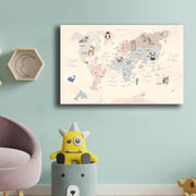 Quadro Decorativo em Tela Multicolor com Moldura de Pinho - 45x70cm Canvas 100%