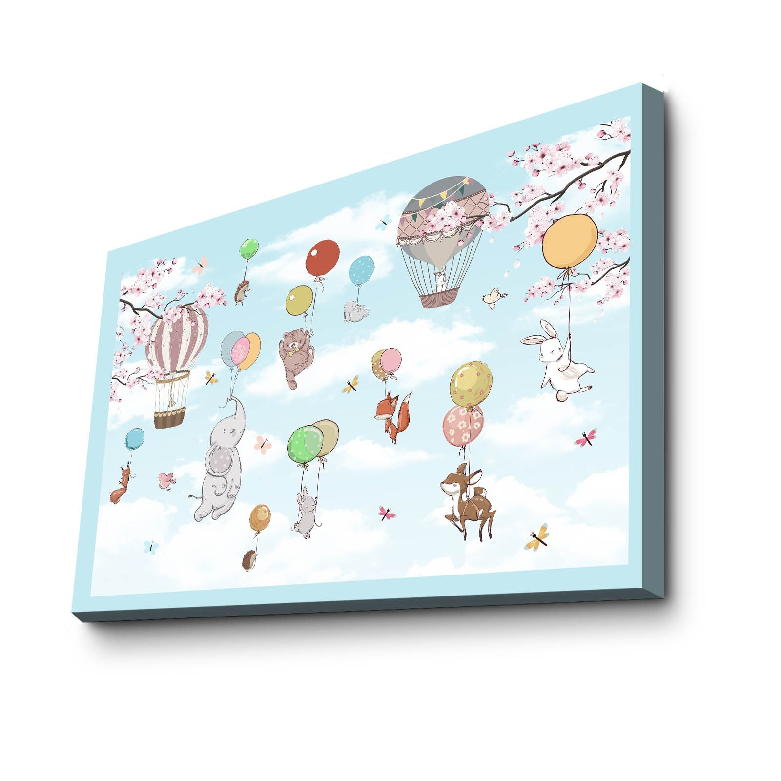 Quadro Decorativo em Tela Multicolor com Moldura de Pinho - 45x70cm Canvas 100%