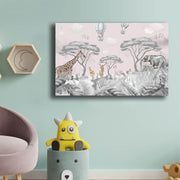 Quadro Decorativo em Tela - Cinzento e Branco com Moldura de Pinho 45x70cm