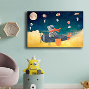 Quadro Decorativo em Tela Multicolor com Moldura de Pinho - 45x70cm Canvas 100%