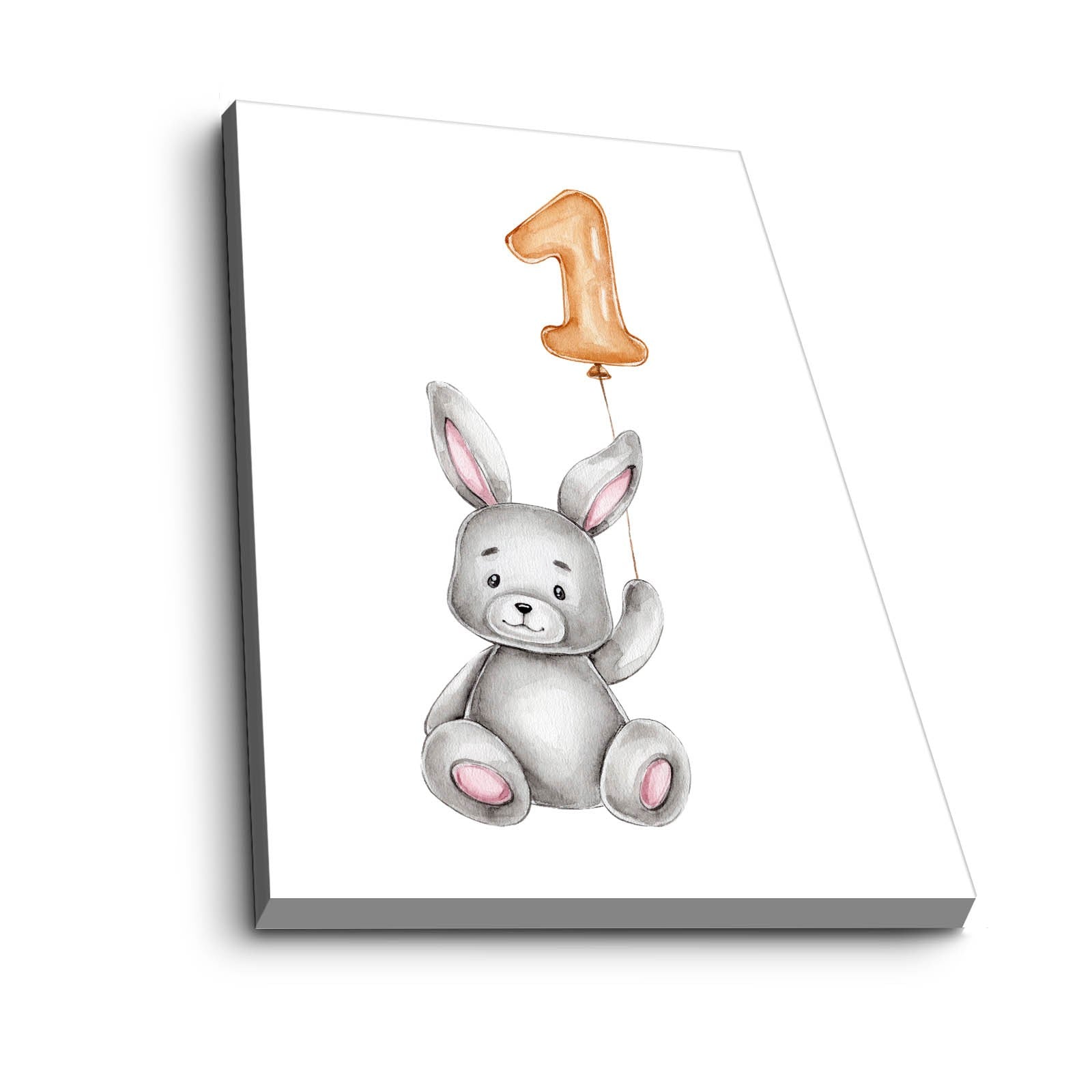 Quadro Decorativo em Tela 45x70cm - Design Moderno Amarelo, Cinzento e Branco com Moldura de Pinho