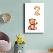 Quadro Decorativo em Tela 45x70cm - Moldura Pinho - Tons Castanho, Branco e Amarelo