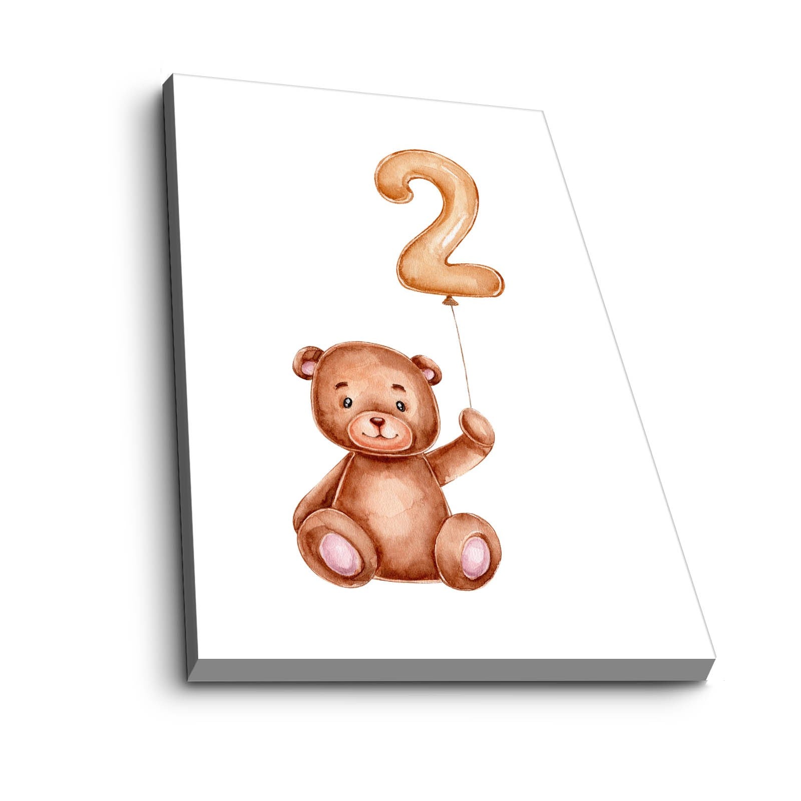 Quadro Decorativo em Tela 45x70cm - Moldura Pinho - Tons Castanho, Branco e Amarelo