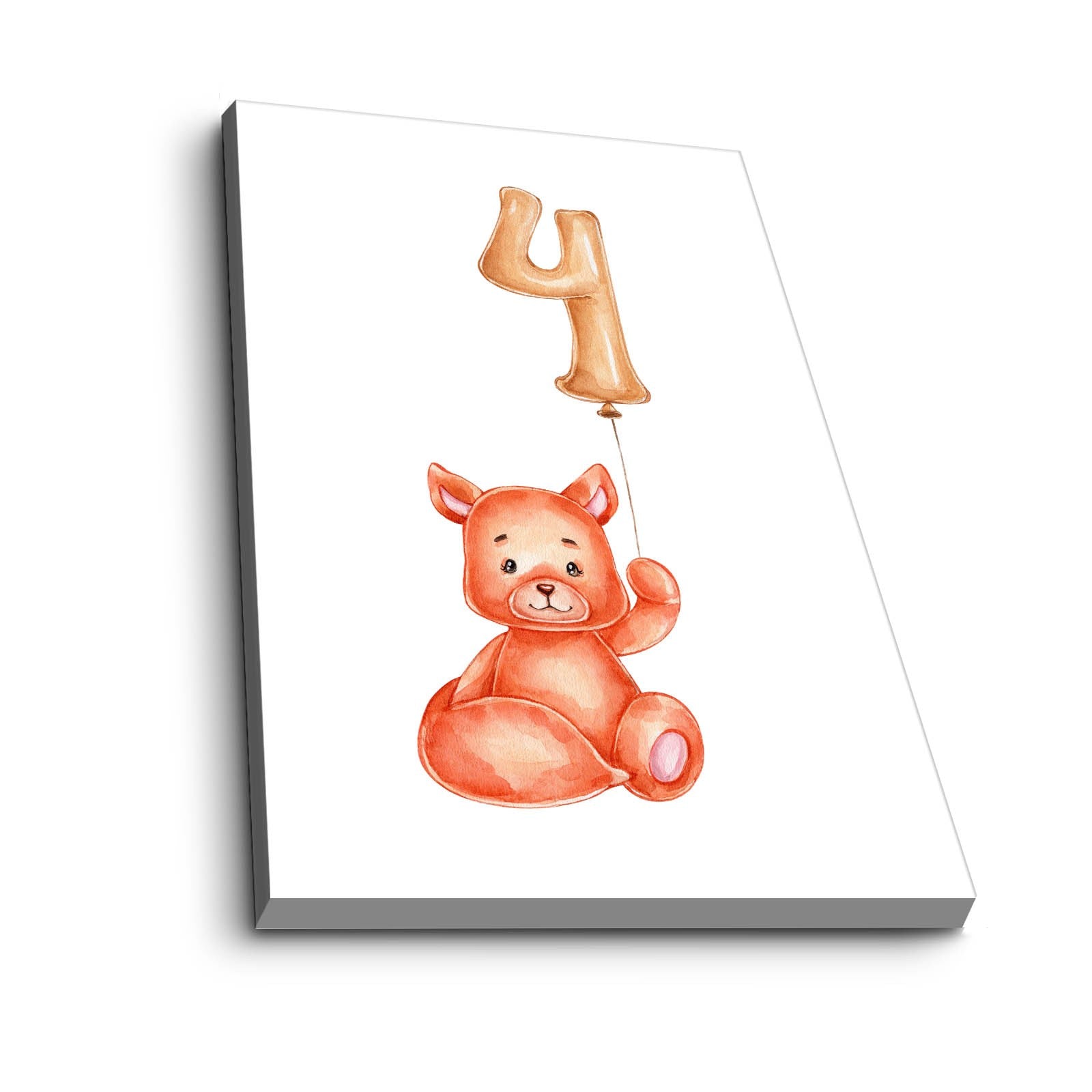 Quadro Decorativo em Tela 45x70cm - Cores Vibrantes Vermelho, Branco e Amarelo com Moldura em Pinho