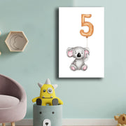 Quadro Decorativo em Tela 45x70cm - Design Moderno Amarelo, Cinzento e Branco com Moldura de Pinho