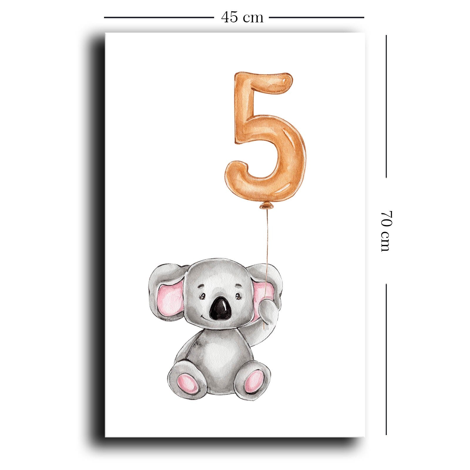 Quadro Decorativo em Tela 45x70cm - Design Moderno Amarelo, Cinzento e Branco com Moldura de Pinho