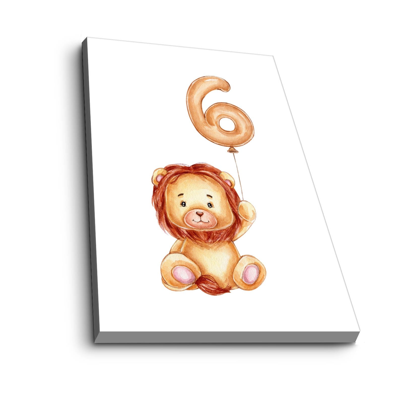 Quadro Decorativo em Tela 45x70cm - Moldura Pinho - Tons Castanho, Branco e Amarelo