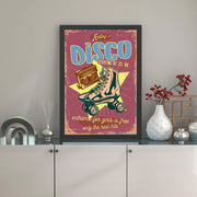 Quadro Decorativo Disco 35x45 cm – MDF, Moldura Poliestireno 2 cm, Impressão UV, Multicolor, pronto a pendurar