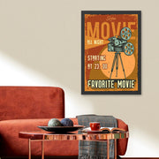 Quadro Decorativo "Favorite Movie" 55x75 cm – MDF, Moldura em Poliestireno, Multicolor
