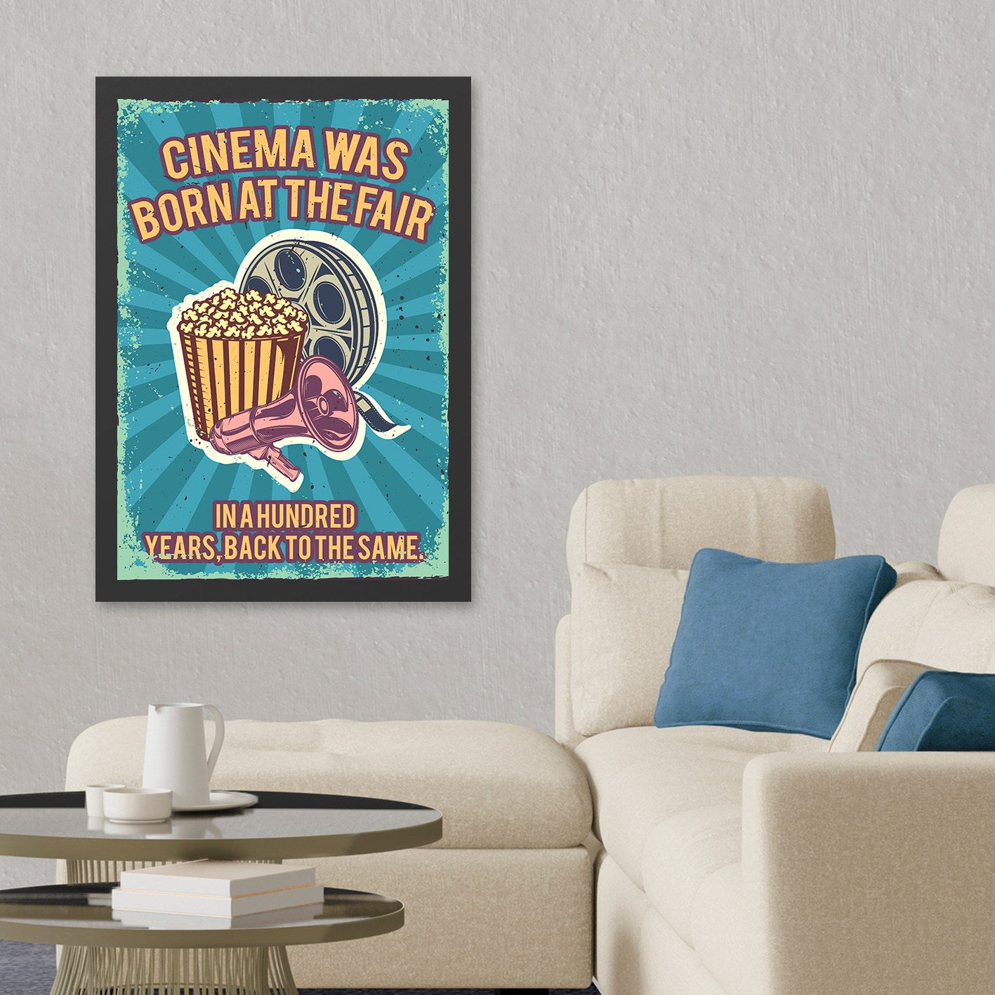 Quadro Decorativo Multicolor em MDF 35x45 cm com Moldura em Poliestireno 2 cm e Impressão UV