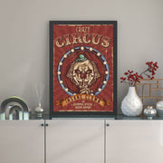 Quadro Decorativo Crazy Circus 55x75 cm – Multicolor, MDF com Moldura em Poliestireno (2 cm), Impressão UV, Pronto a Pendurar