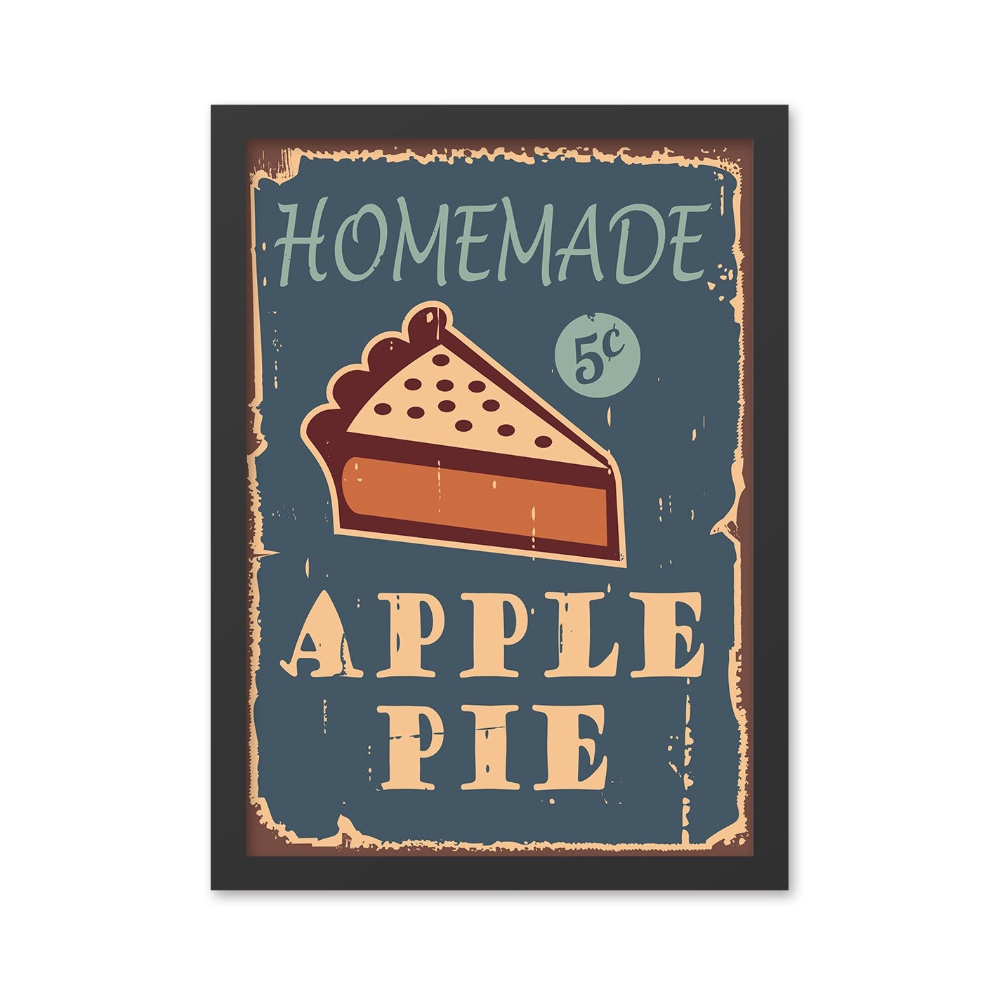 Quadro Decorativo em MDF com Moldura "Apple Pie" 40x55 cm – Multicor