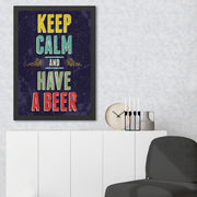 Quadro Decorativo em MDF “Have Beer” 35x45 cm, Multicolor, Impressão UV, Moldura em Poliestireno