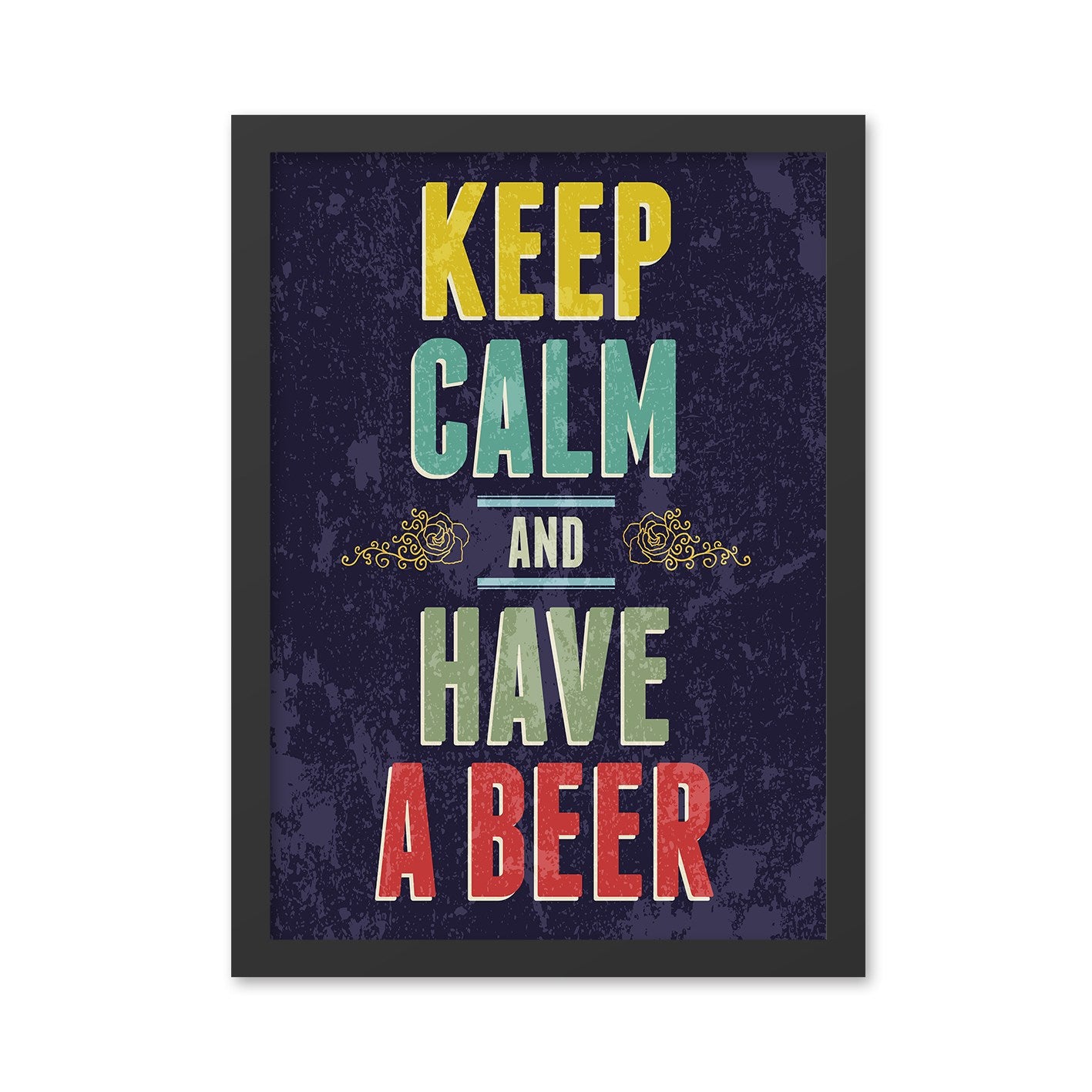Quadro Decorativo em MDF “Have Beer” 35x45 cm, Multicolor, Impressão UV, Moldura em Poliestireno