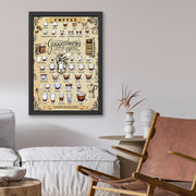 Quadro Decorativo Guggenheimes Coffee 40x55 cm – MDF com Moldura em Poliestireno, Impressão UV, Multicolor