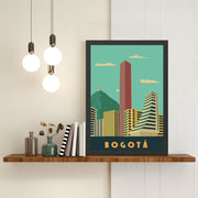 Quadro Decorativo “Bogotá” 35 x 45 cm — Multicolor, MDF com Moldura (Impressão UV)