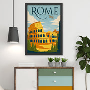 Quadro Decorativo Rome 2 (35 x 45 cm) Multicolor — MDF, Moldura em Poliestireno, Impressão UV