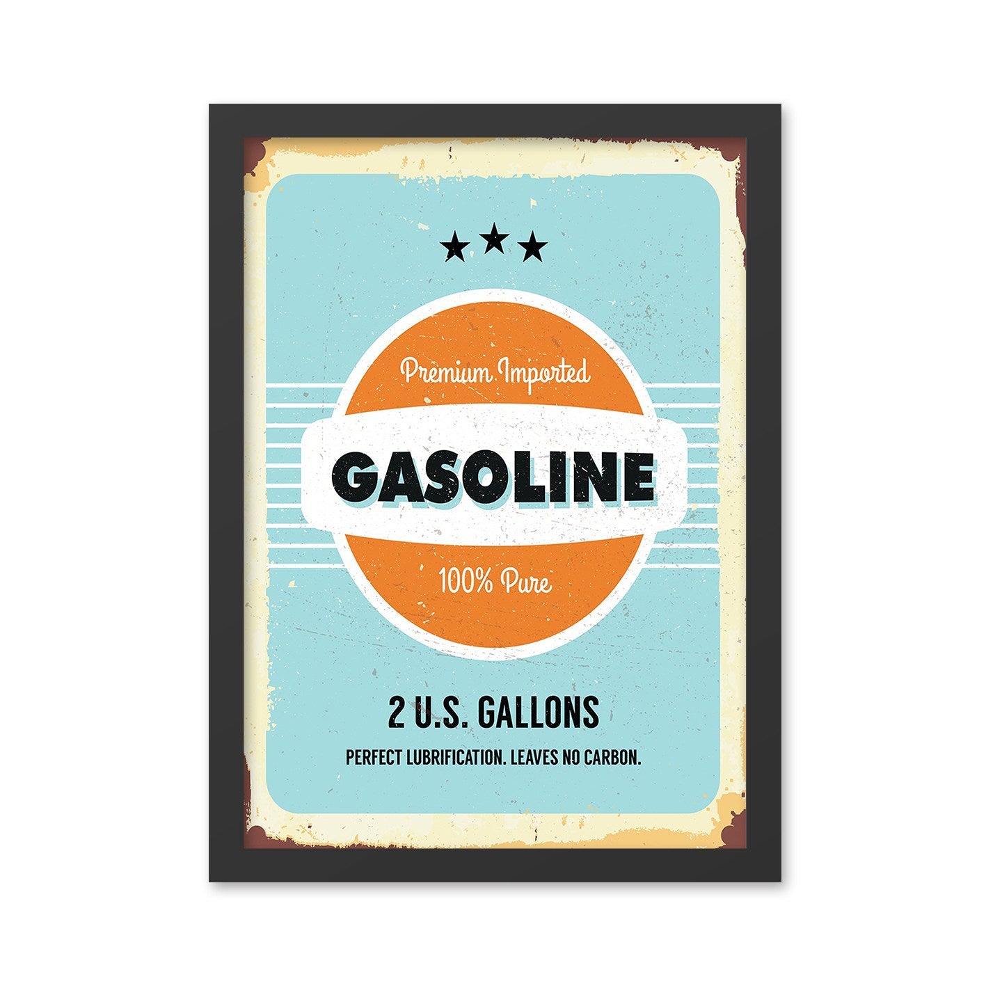 Quadro Decorativo "Gasoline" 35x45 cm – MDF com Moldura em Poliestireno (2 cm), Impressão UV, Multicolor