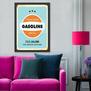Quadro Decorativo "Gasoline" 40x55 cm – MDF com Moldura em Poliestireno, Multicolor, Impressão UV