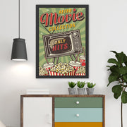 Retro Movie Collection 2 – Quadro Decorativo em MDF 40x55 cm, Multicolor, Impressão UV, Moldura em Poliestireno 2 cm