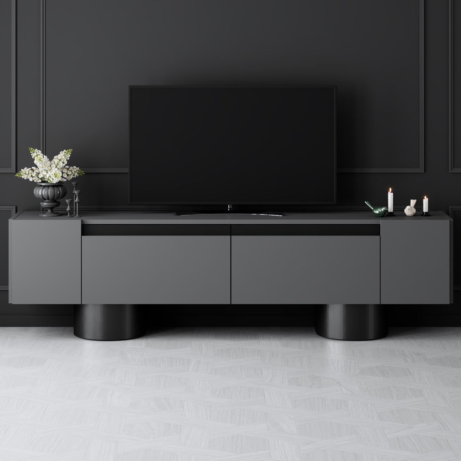 Móvel de TV-Bohem-Antracite
Preto