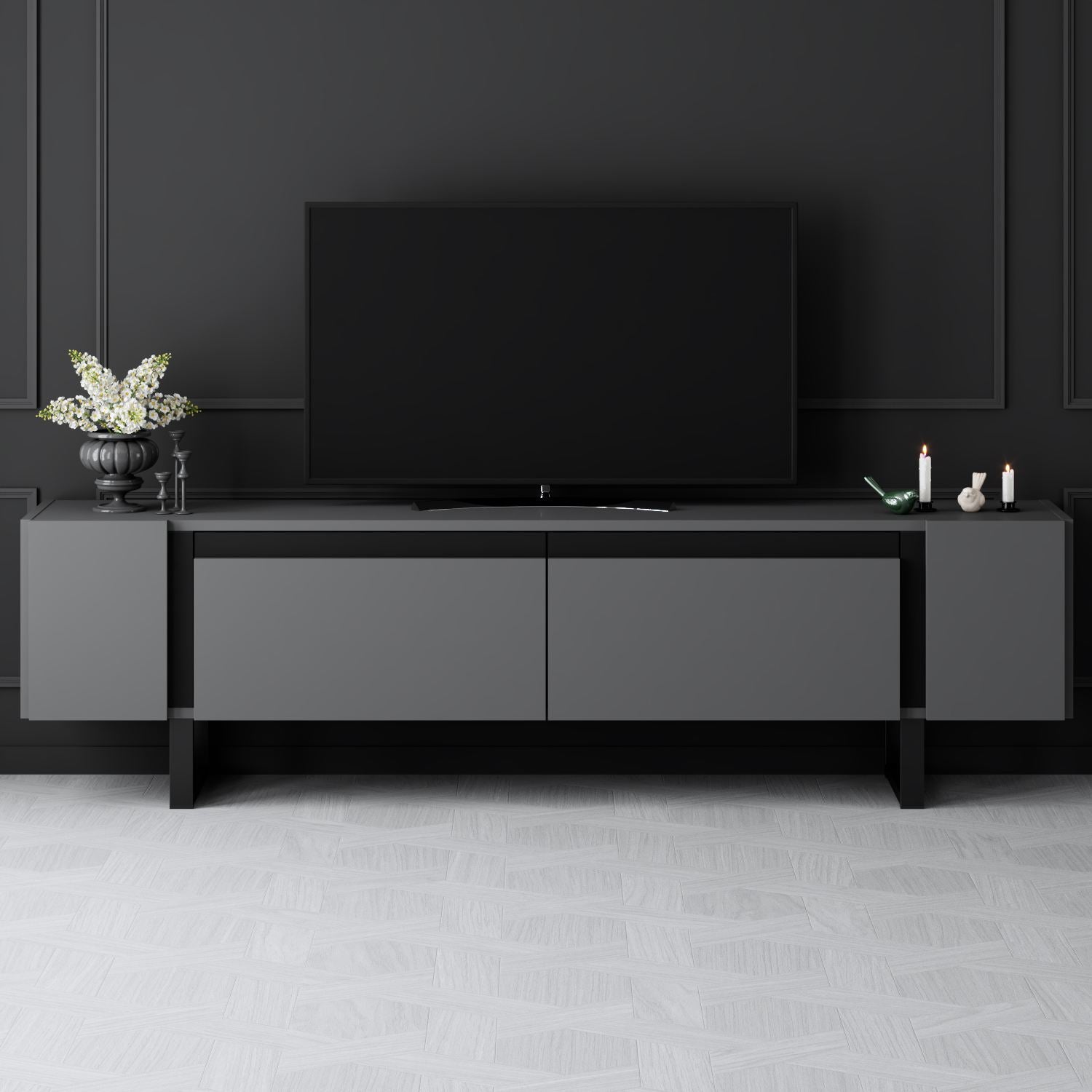 Móvel de TV-Yildiz-Antracite
Preto