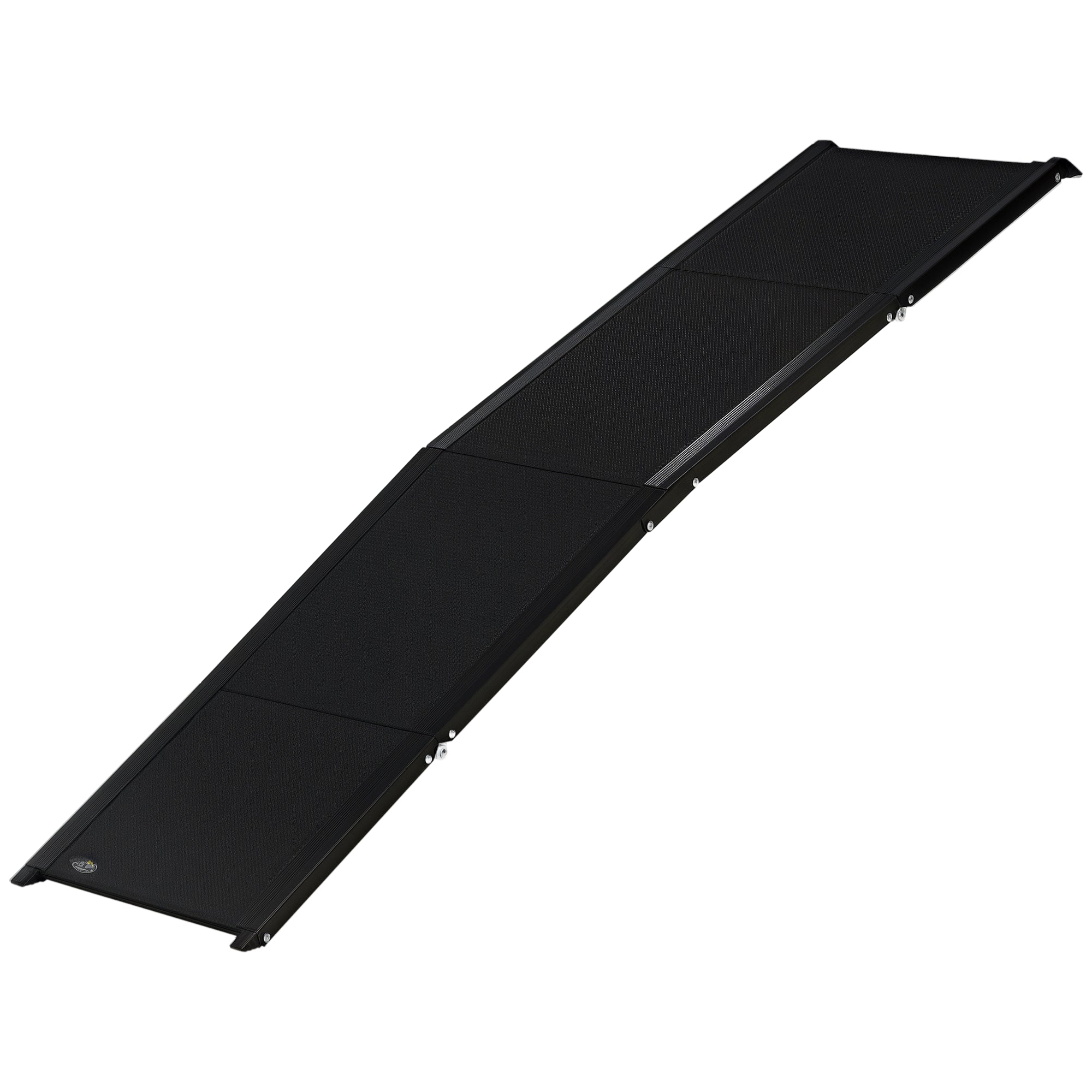 Rampa Dobrável para Cães 158x43,5x2,5 cm Preto