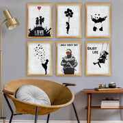 Conjunto de 6 Quadros Decorativos MDF Multicolor - Impressão UV de Alta Qualidade 25x30cm