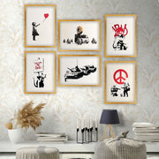 Conjunto de 6 Quadros Decorativos MDF Multicolor - Impressão UV de Alta Qualidade 35x45cm