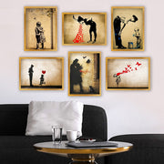 Conjunto de 6 Quadros Decorativos MDF Multicolor - Impressão UV de Alta Qualidade 35x45cm