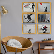 Conjunto de 6 Quadros Decorativos MDF Multicolor - Impressão UV de Alta Qualidade 35x45cm