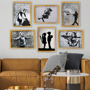 Conjunto de 6 Quadros Decorativos MDF Multicolor - Impressão UV de Alta Qualidade 35x45cm