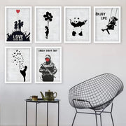 Conjunto de 6 Quadros Decorativos MDF Multicolor - Impressão UV de Alta Qualidade 35x45cm