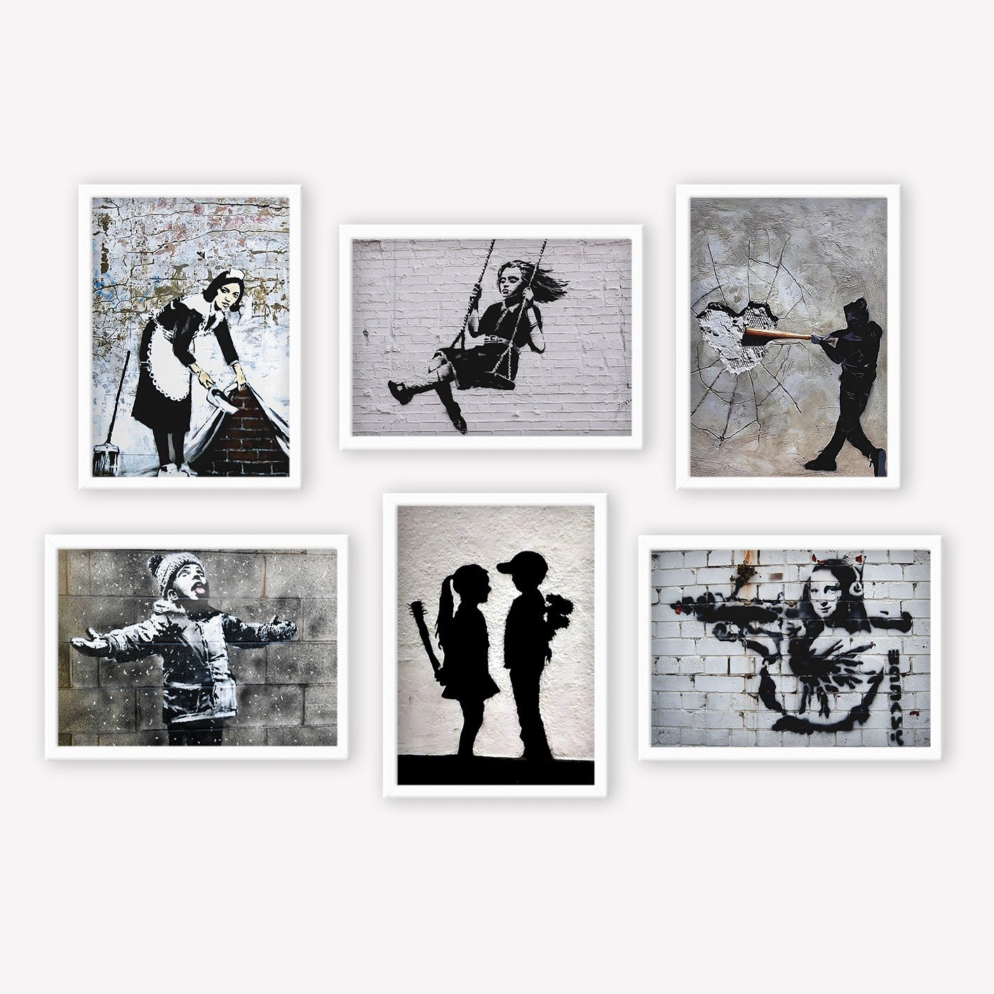 Conjunto de 6 Quadros Decorativos MDF Multicolor - Impressão UV de Alta Qualidade 25x30cm