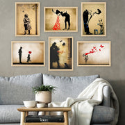 Conjunto de 6 Quadros Decorativos MDF Multicolor - Impressão UV de Alta Qualidade 25x30cm