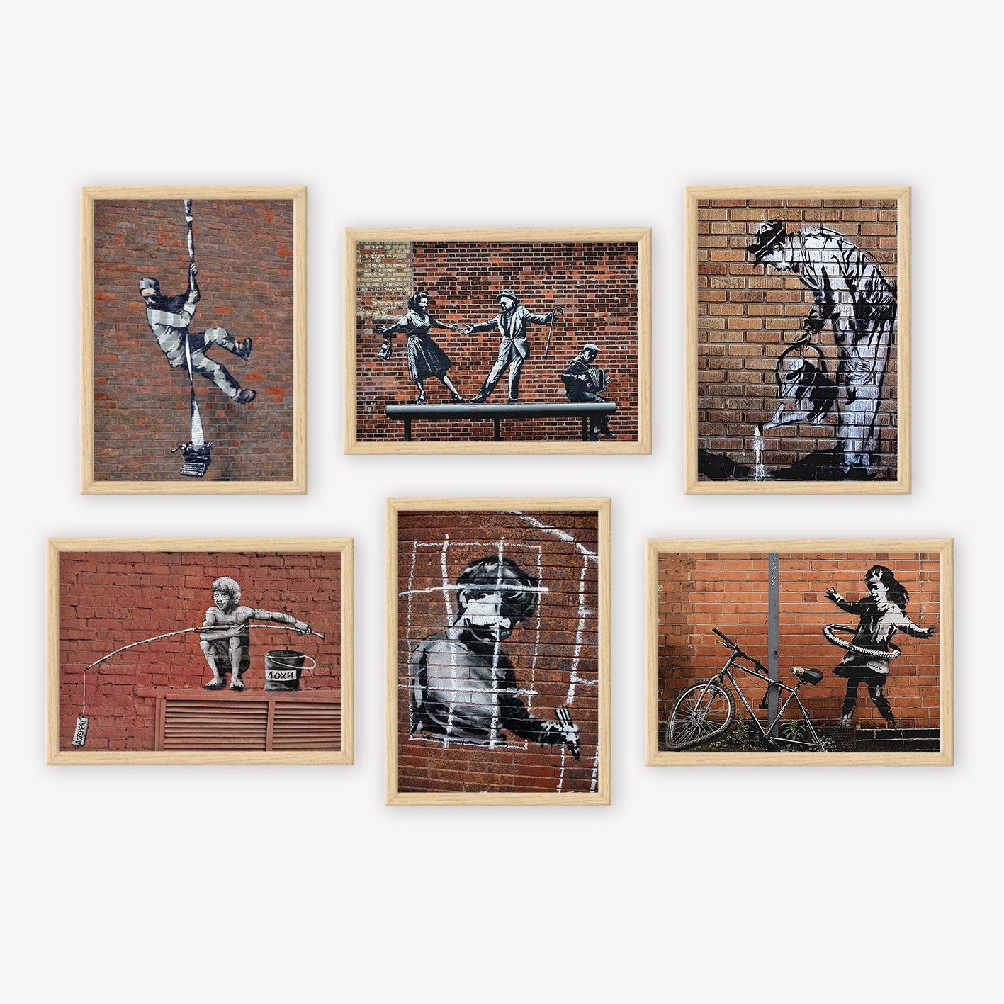 Conjunto de 6 Quadros Decorativos MDF Multicolor - Impressão UV de Alta Qualidade 35x45cm