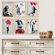 Conjunto de 6 Quadros Decorativos MDF Multicolor - Impressão UV de Alta Qualidade 25x30cm