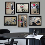 Conjunto de 6 Quadros Decorativos MDF Multicolor - Impressão UV de Alta Qualidade 35x45cm