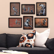 Conjunto de 6 Quadros Decorativos MDF Multicolor - Impressão UV de Alta Qualidade 35x45cm