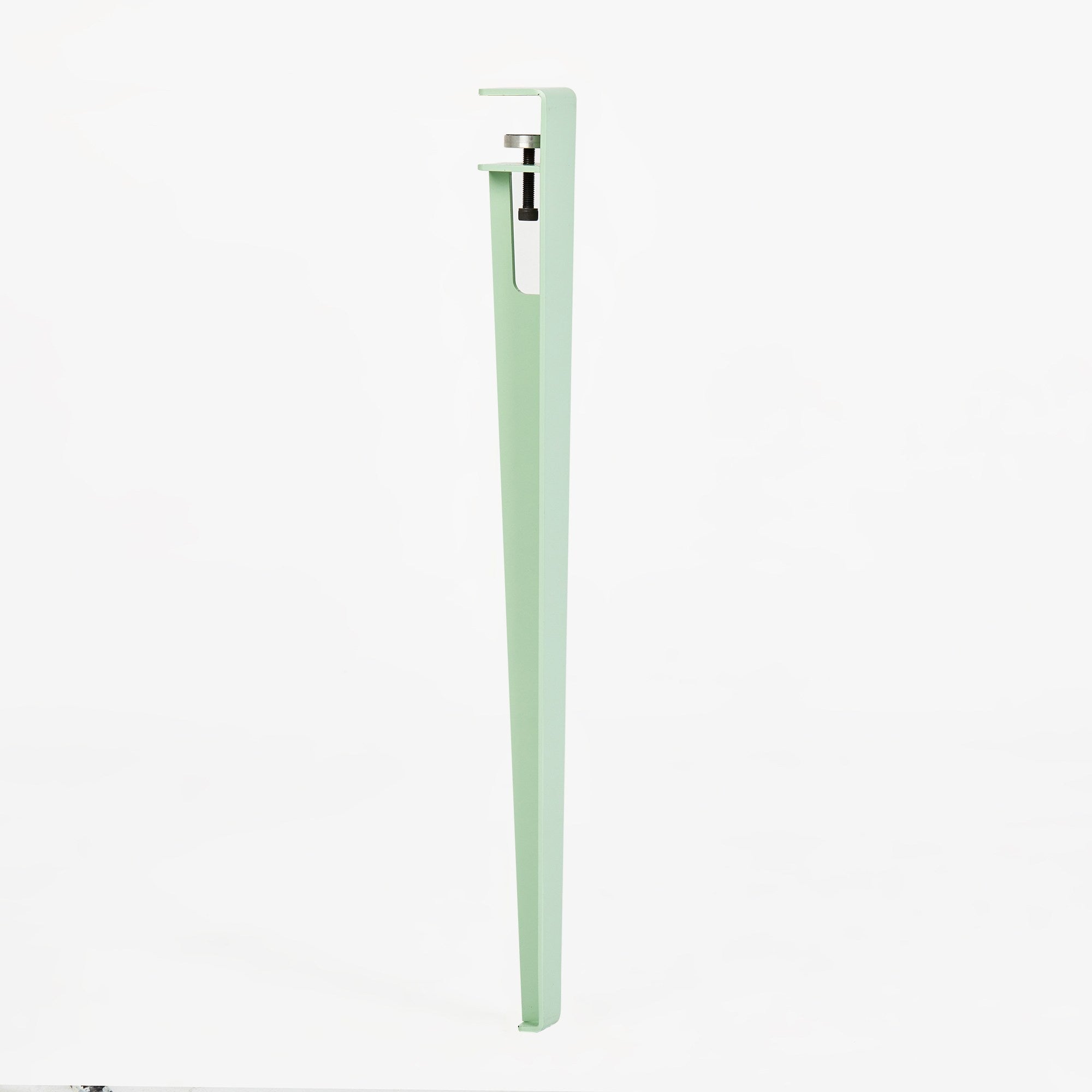 Mesa de Jantar Moderna em Verde Menta - 4 Lugares com Pernas de Aço e Montagem Rápida