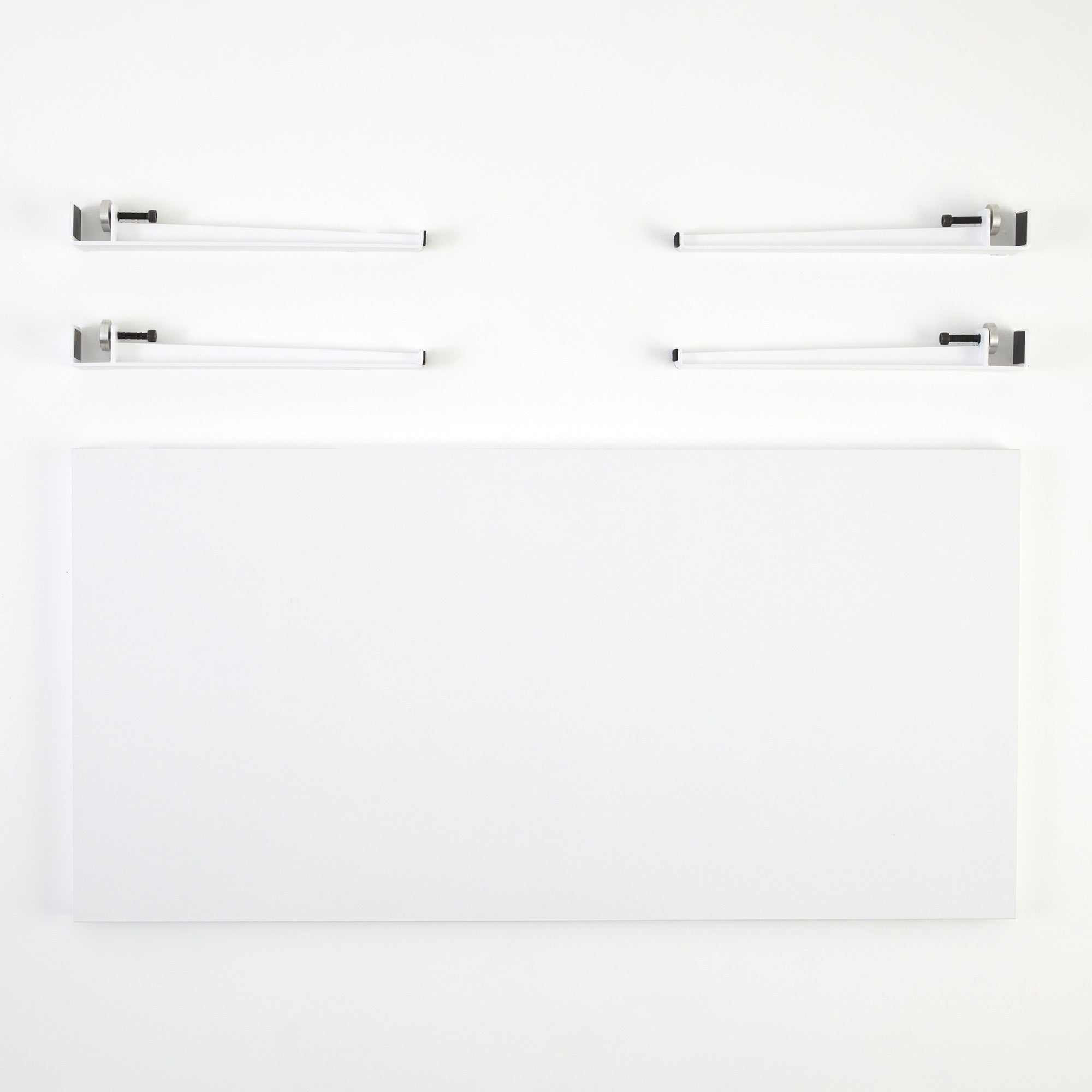 Mesa de Centro Branca com Pernas de Aço - Montagem Rápida e Fácil 120x60cm