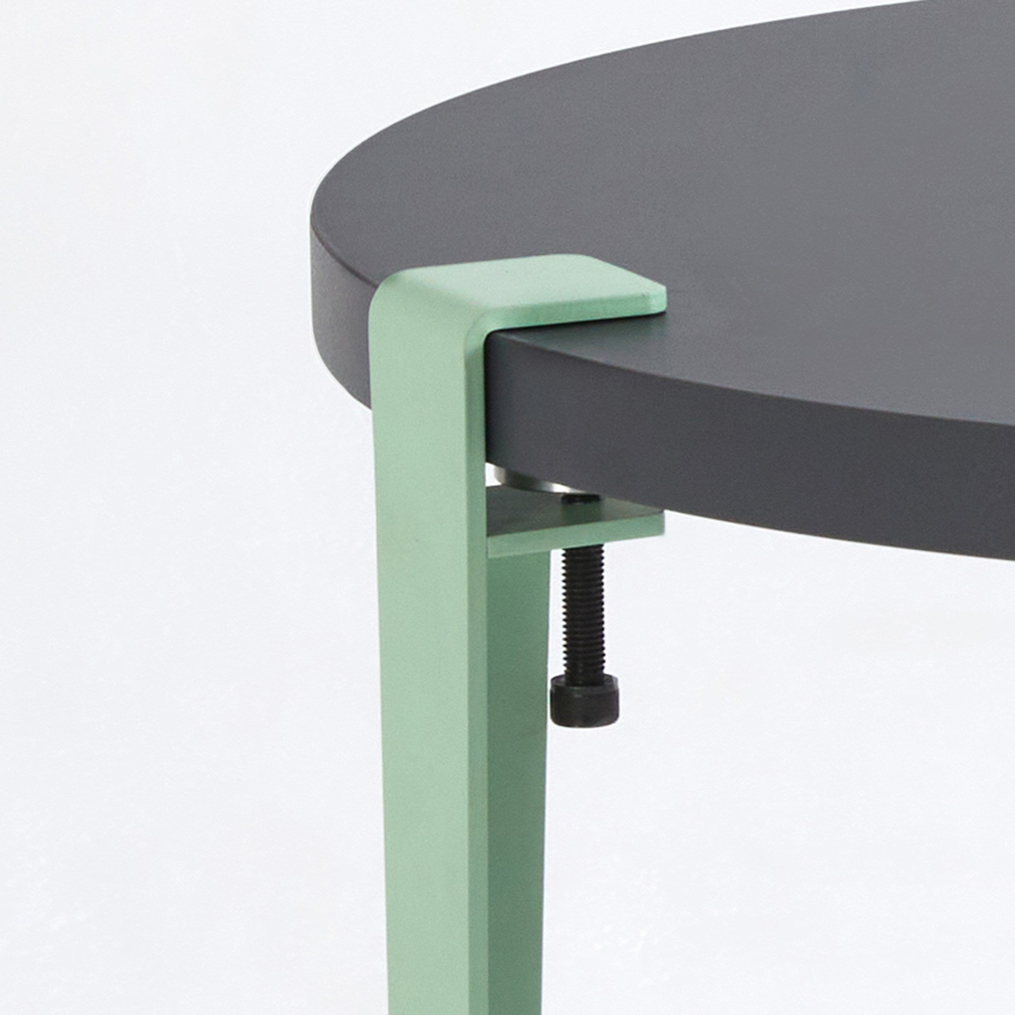 Mesa de Centro Redonda 60cm com Pernas de Aço - Montagem Rápida e Fácil