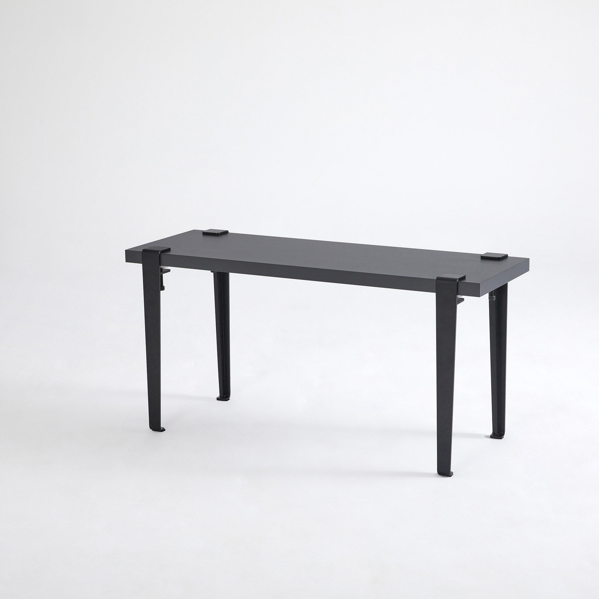 Mesa de Apoio Antracite com Pernas de Aço - Montagem Rápida e Fácil 90x45x30cm