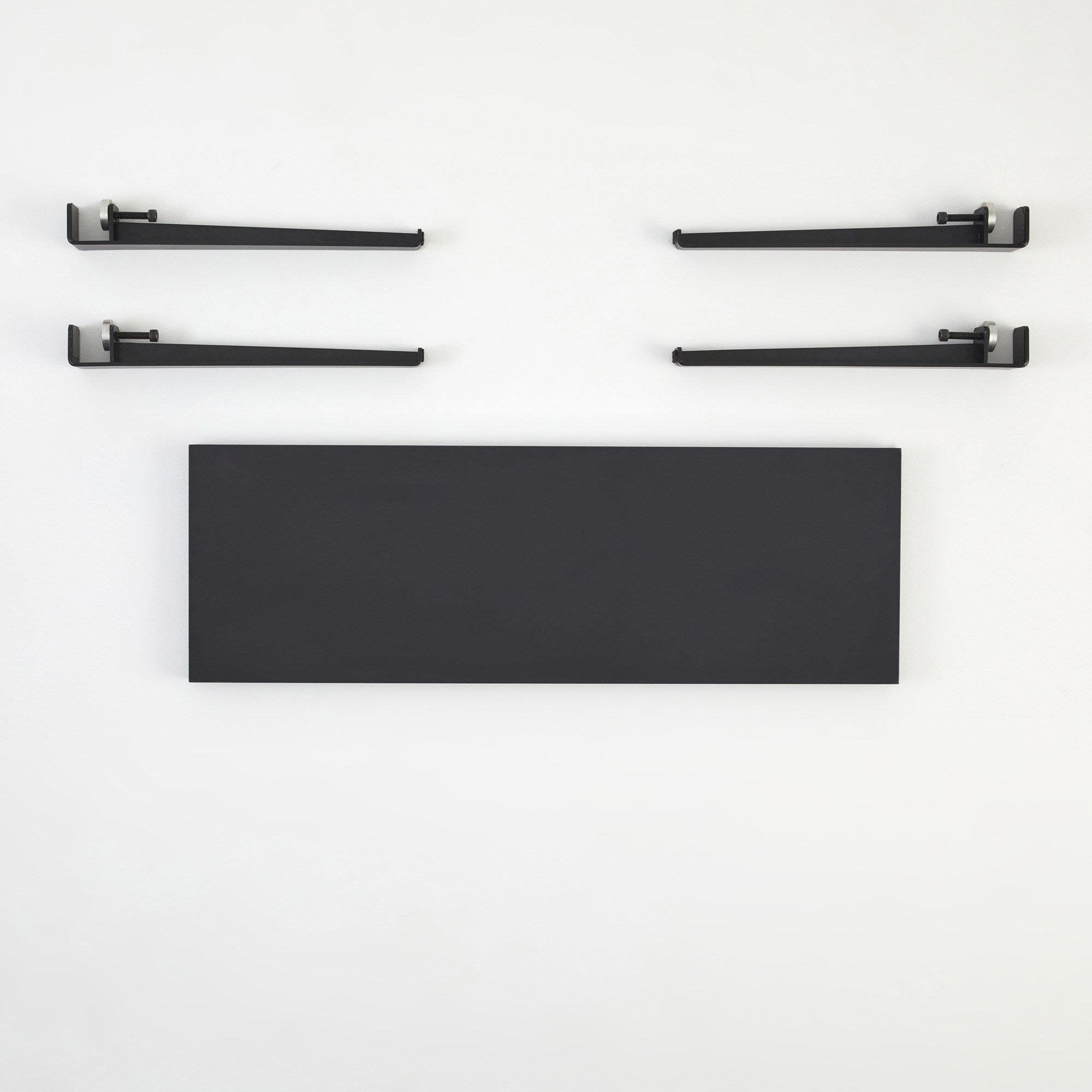 Mesa de Apoio Antracite com Pernas de Aço - Montagem Rápida e Fácil 90x45x30cm