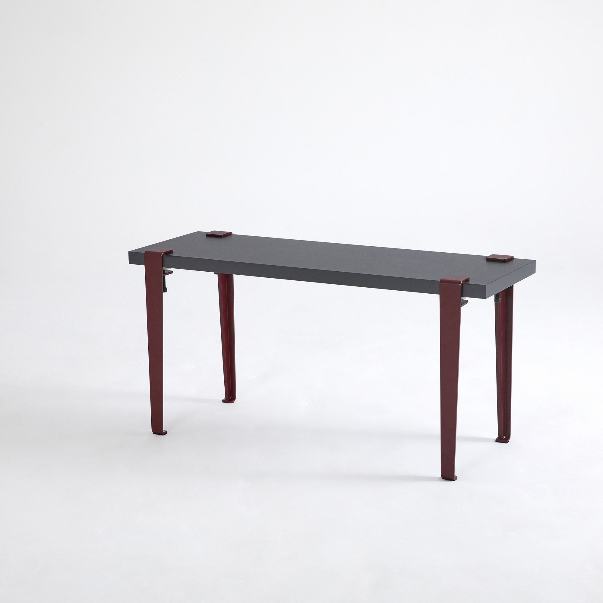 Banco Moderno com Pernas de Aço - Montagem Rápida e Fácil - Disponível em Antracite e Vermelho Bordô