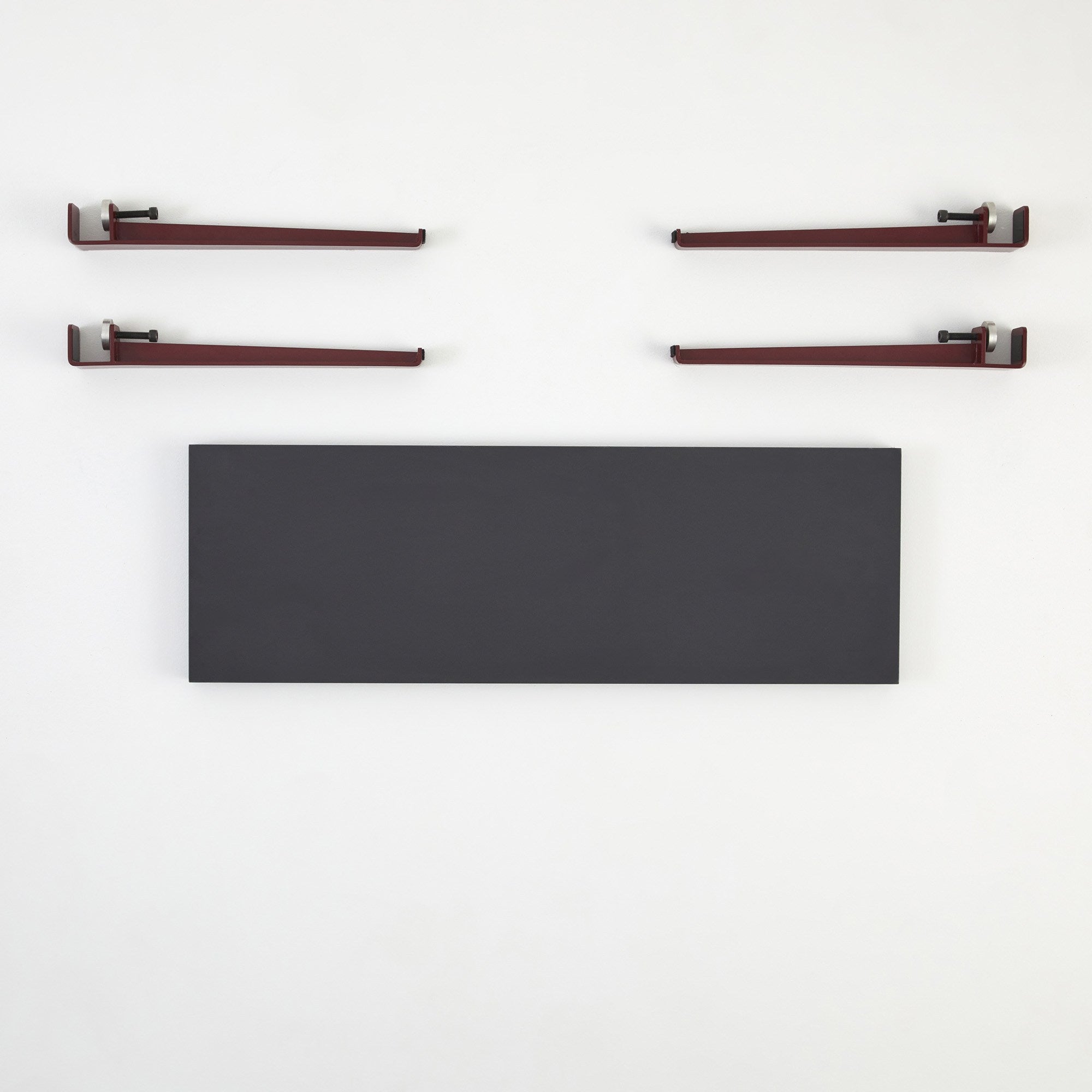 Banco Moderno com Pernas de Aço - Montagem Rápida e Fácil - Disponível em Antracite e Vermelho Bordô