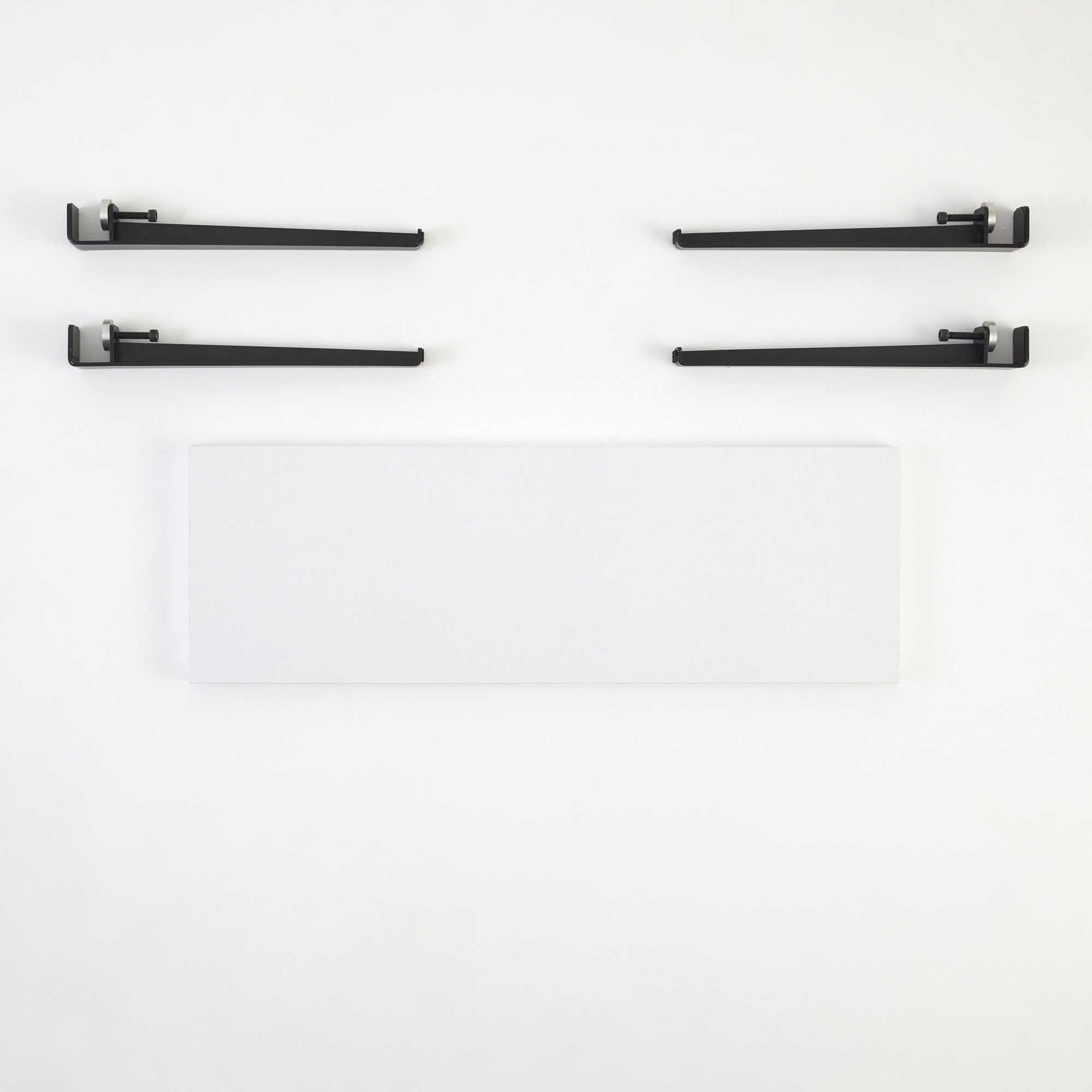 Banco Moderno com Pernas de Aço - Montagem Rápida e Fácil - 90cm Branco/Preto