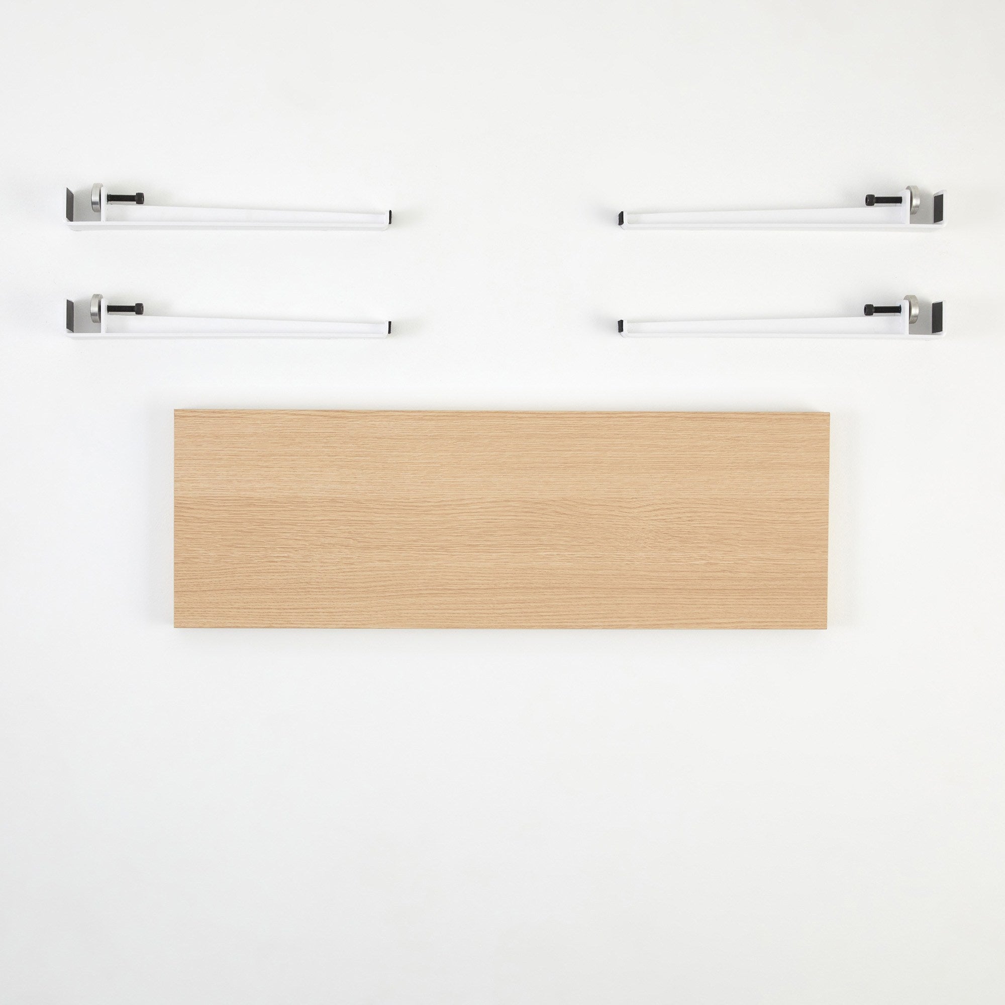 Mesa de Apoio Branca com Pernas Metálicas - Montagem Rápida e Fácil 90x45x30cm