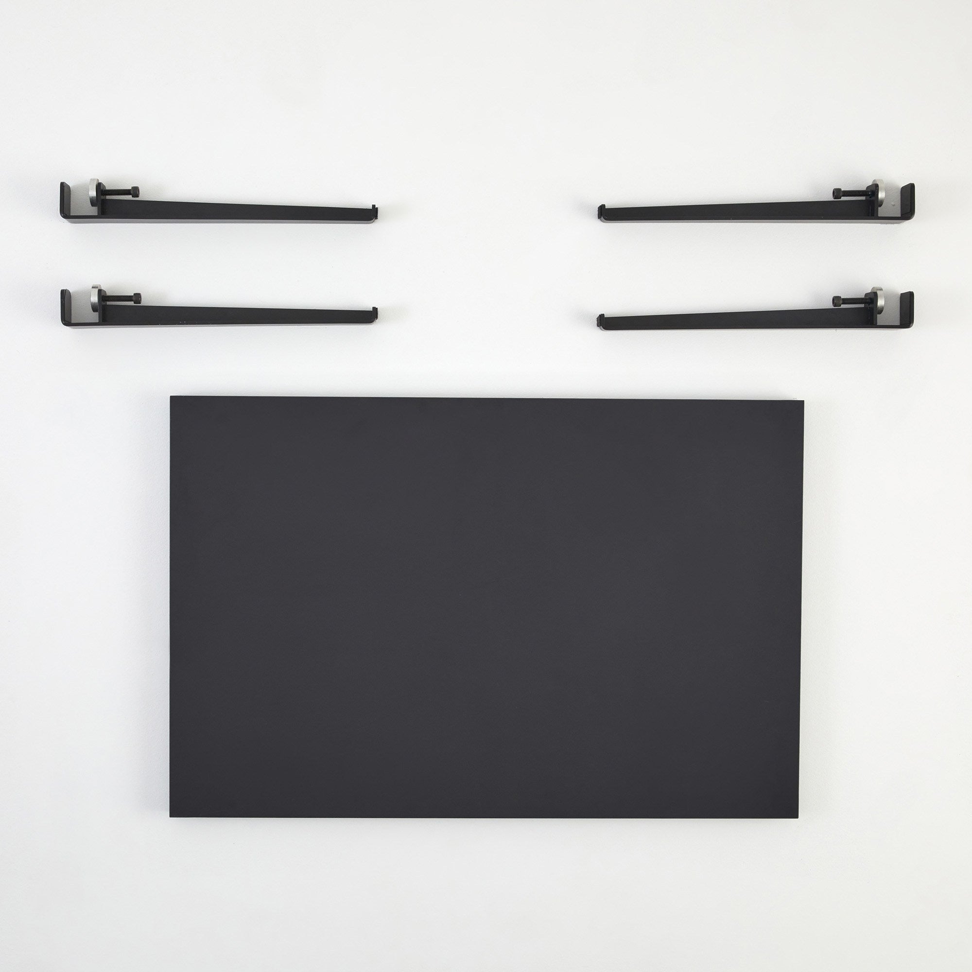 Mesa de Centro Antracite com Pernas de Aço - 90x60cm Montagem Rápida e Fácil